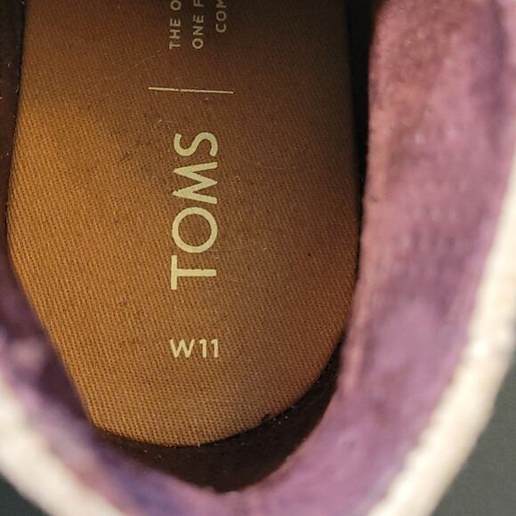 TOMS Kala Lace-Up Wedge Booties Women’s Size 11 Tan Suede Desert Comfort Style - Picture 9 of 11